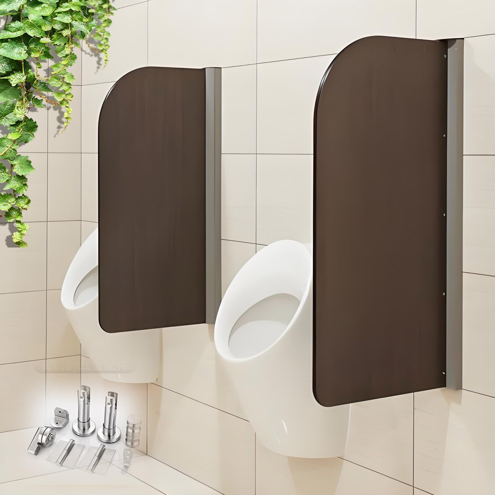 1 Separador de urinario con Accesorios para baños públicos, hoteles, escuelas y centros comerciales - Pantalla de privacidad para Inodoro Duradera de 35.43 x 15.75 Pulgadas