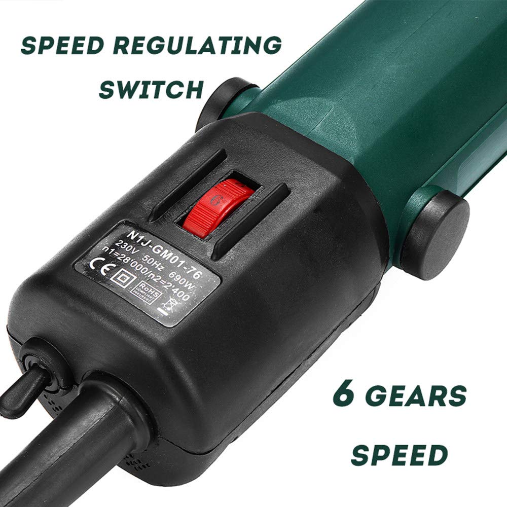Caballos Esquiladora Eléctrica Profesional, 690W Esquiladora Caballos, 6 Velocidades Ajustables Eléctrica Maquinilla Cortapelos, para Caballos, Vacas, Llamas, Y Otros Animales de Pelo Grueso