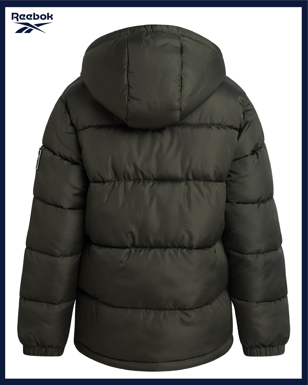 Reebok Boys Puffer Jacket - Heavyweight Wind & Water Resistant Hooded Boys Winter Jacket - Cozy Insulated Puffer Winter Coat - Image 7