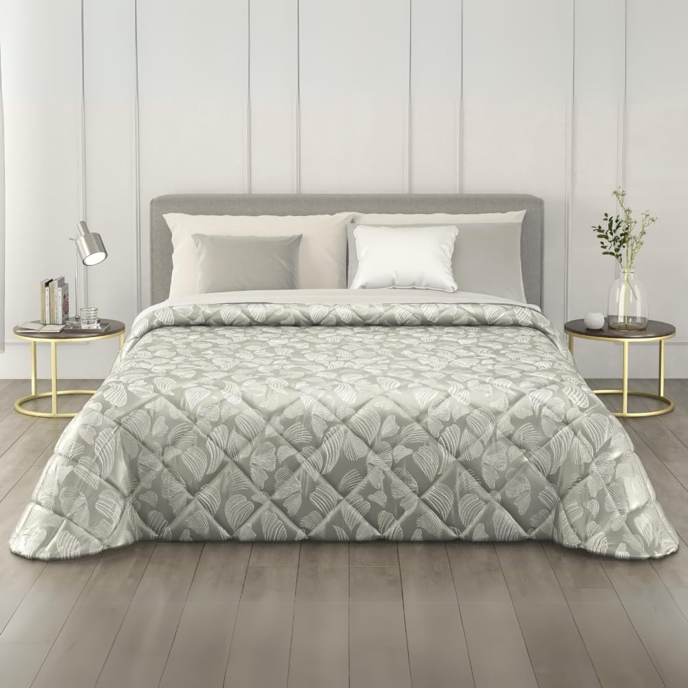 MAXIME MAISON - Colchas Cama 135 Modernas (220x265cm) Colcha de Invierno (300 gr/mq) Cubrecama, Cubre Cama en Satén Jacquard Made in Italy