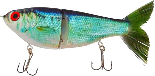 Miniatura 2 de 7 "Pedigree Glider Glide Bait Swimbait Musky Striper Bass Fishing Señuelo Big Multi articulado Shad Trucha Sentado Lento Hundimiento