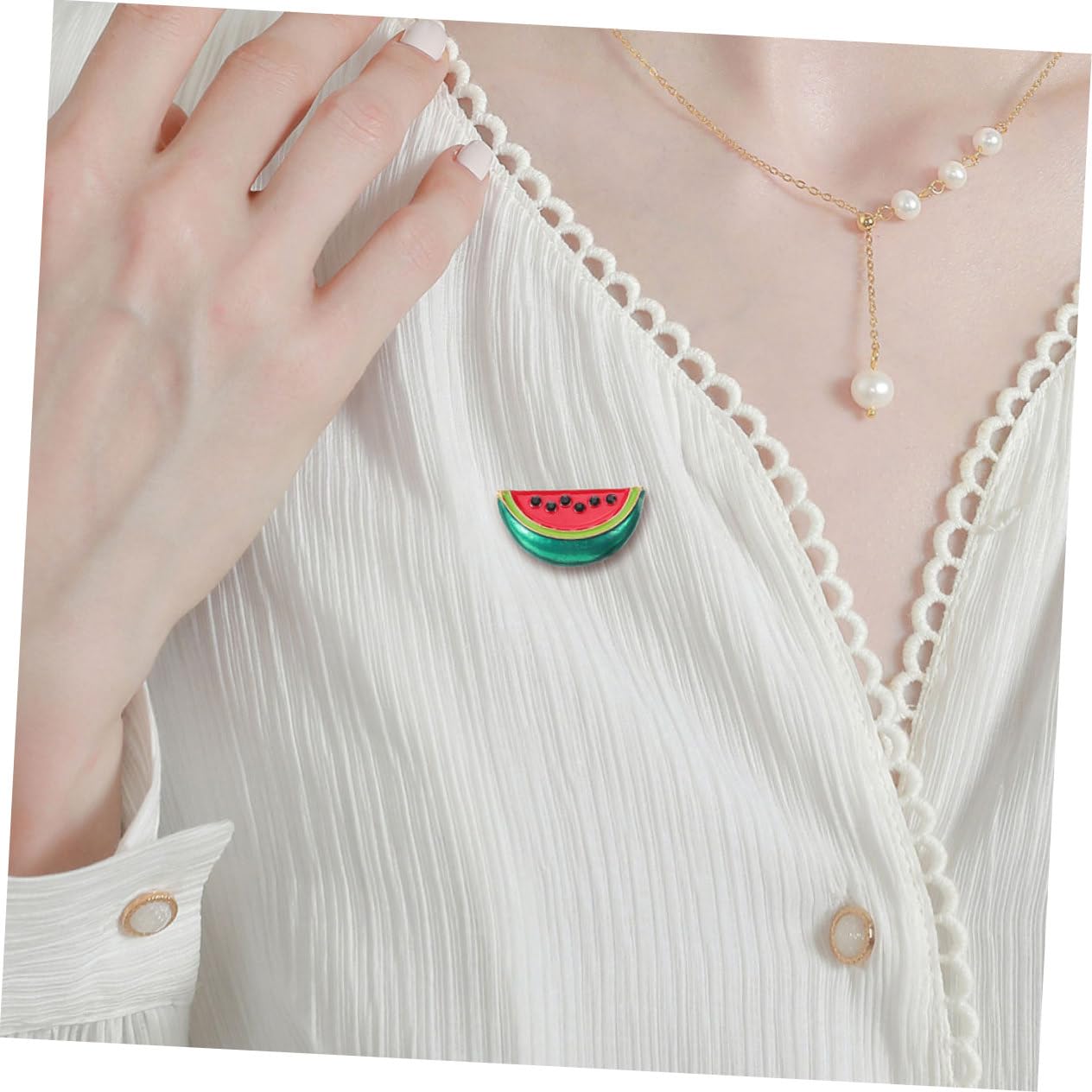 STOBAZA 5 Sätze Teiliges Wassermelonen Broschen Anstecker Kreative Stilvolle Anstecknadeln Für Kleidung Pullover Schals Und Kleider Niedliche Retro Broschen Für Besondere 8 Stück * 5