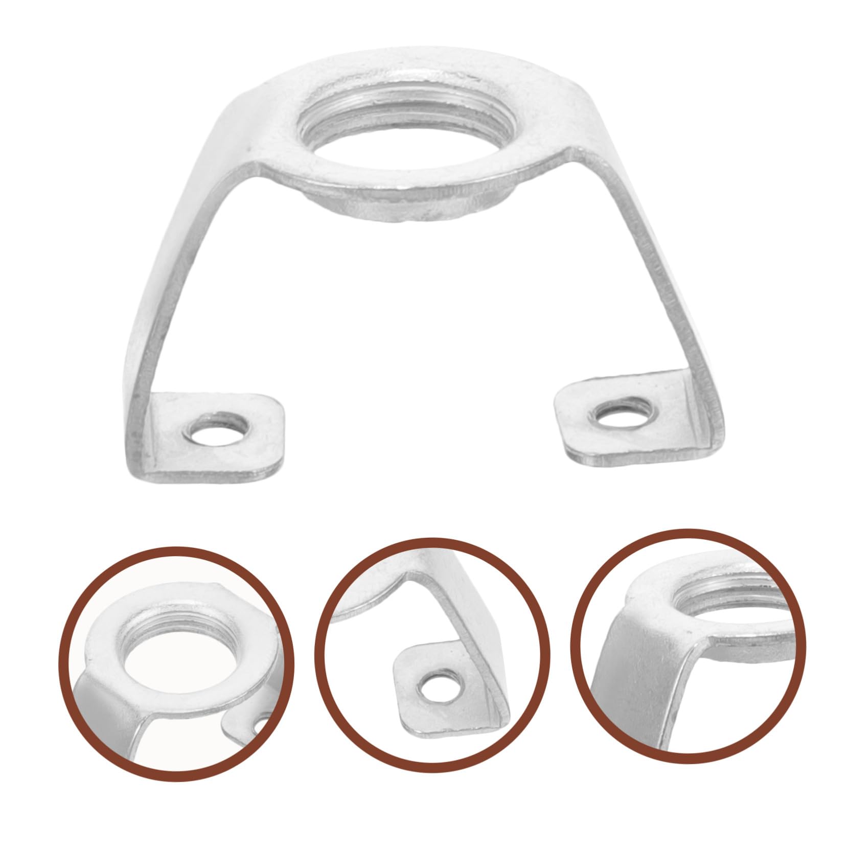 Ipetboom de Soporte de Cabezal de Lámpara Gu10 de Hierro 20 Piezas Accesorios de Iluminación Color Plata , Fácil Instalación y Estable para Reemplazo y Bricolaje