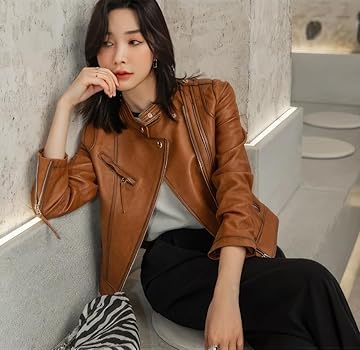 épine leather jacket brown The Becky Jacket Brown – L.Cuppini