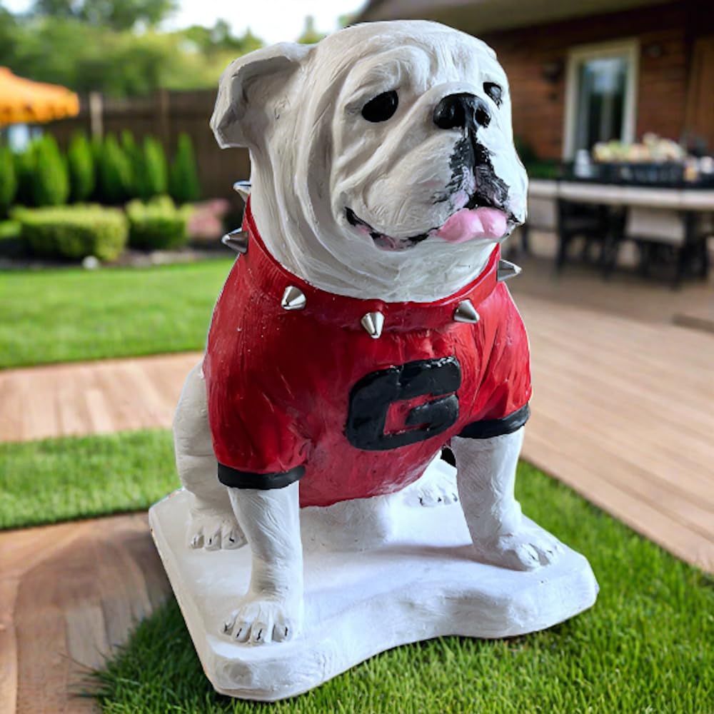 College Bronze Georgia Bulldogs UGA Boom Mascot Stone Statue