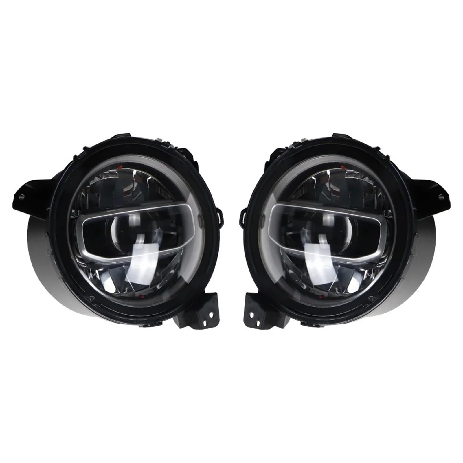 Faro Coche Faros Delanteros LED De 9 Pulgadas Con Luces Circulación Diurna (DRL) Para Jeep Para Wrangler JL JLU JT Rubicon 2018 2019 2020-2024 Faros Delanteros