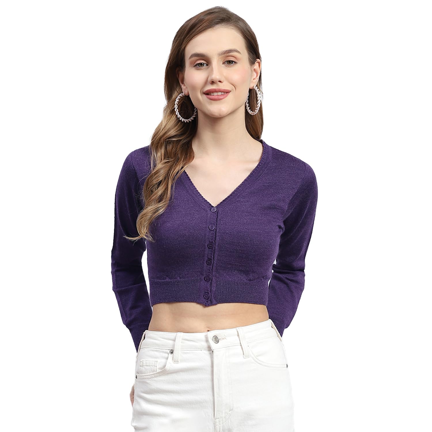 monte carlo Women's Wool Casual Blouse-picture-33