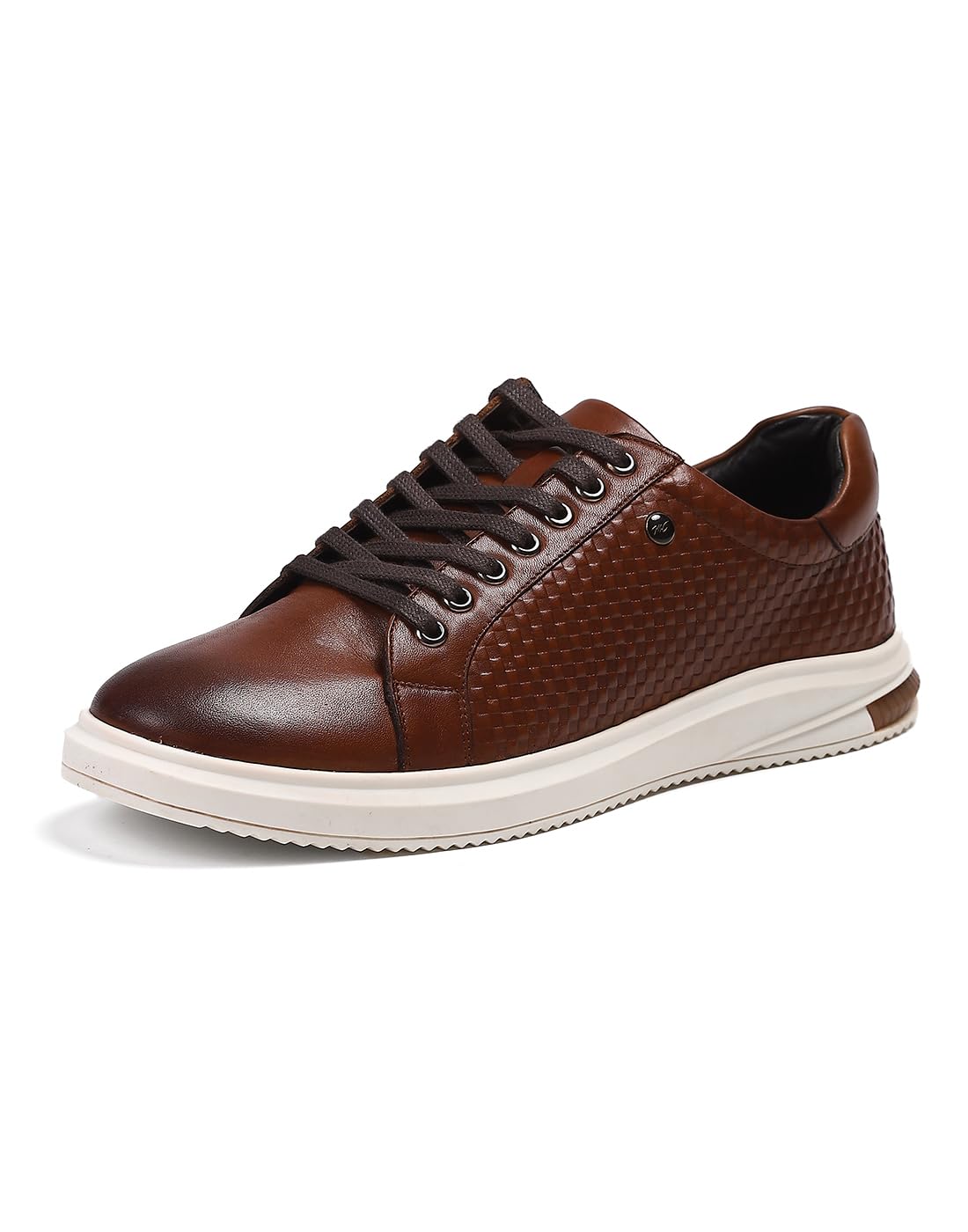 Monte Carlo Mens Tan Solid Lace Up Genuine Leather Casual Sneaker (201829FW-2-11) (B0CWGP2W1P) Amazon Price History, Amazon Price Tracker