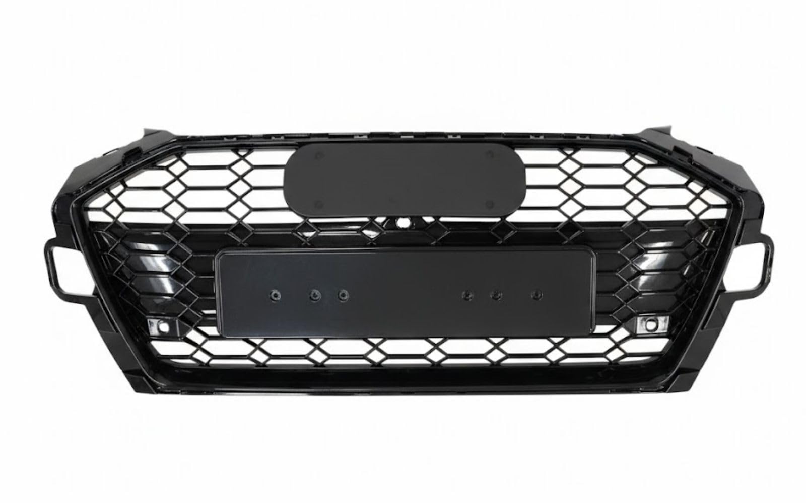 Mptuned Griglia radiatore RS4 stile grill nero lucido compatibile per Audi A4 B9.5 2019-2023 con logo