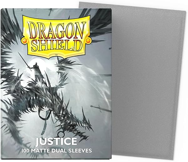 at-15061-100 standard size matte dual sleeves - justice - 2