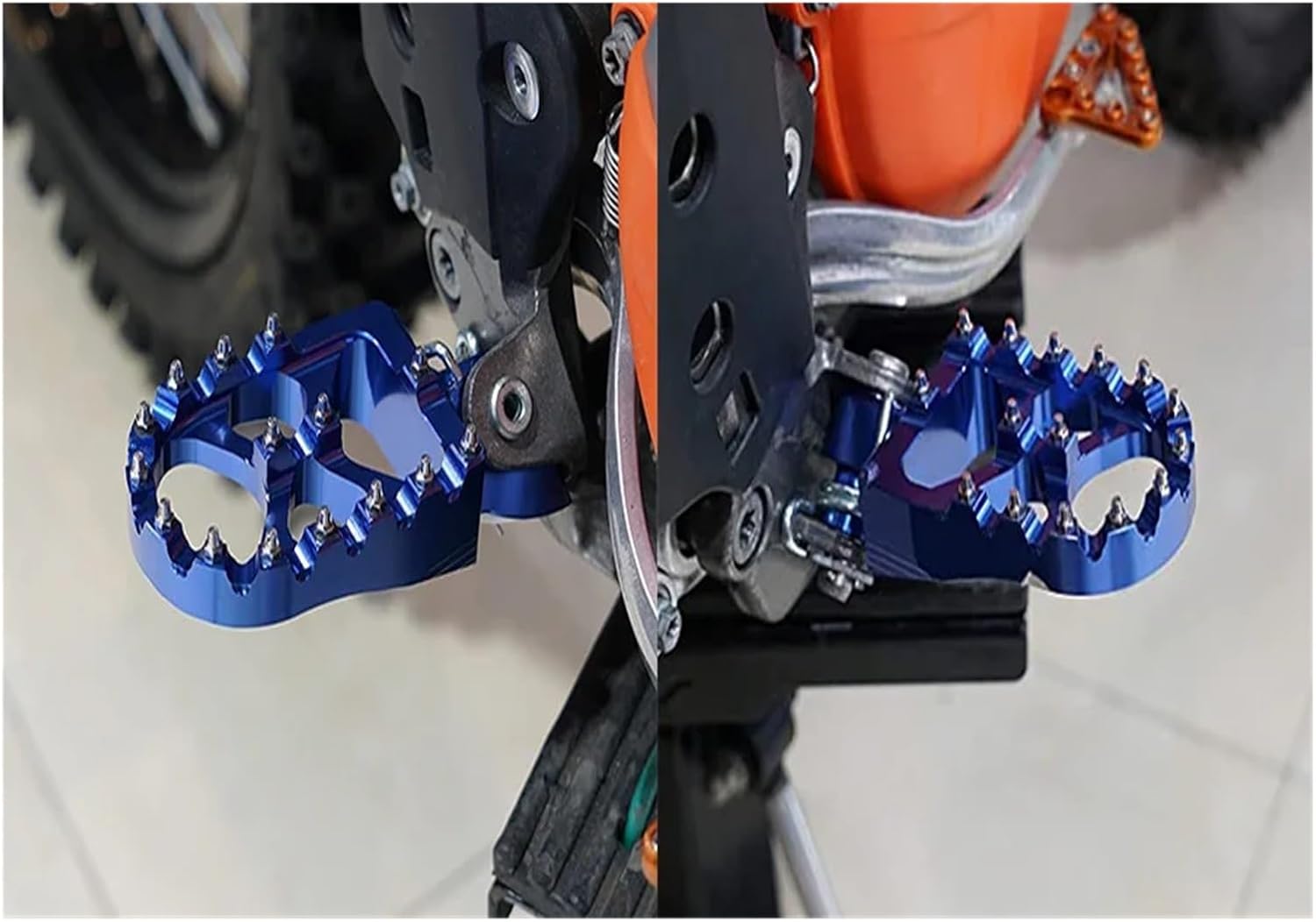 モトクロスフロントフットペグフットレストペダルスズキ GN125 GN-125 