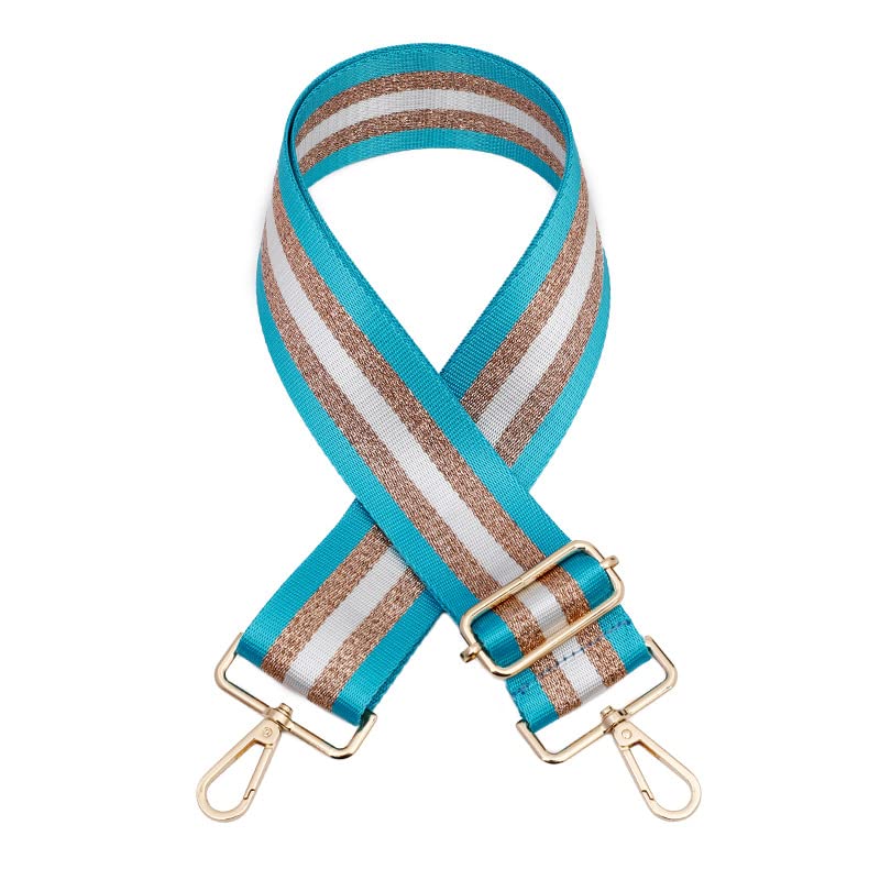 TRENIS Vrouwen Tas Riem Handgrepen Voor Handtas Tas Accessoires Schouder Crossbody Tas Riem Verstelbare Tas, 9, Gold metal