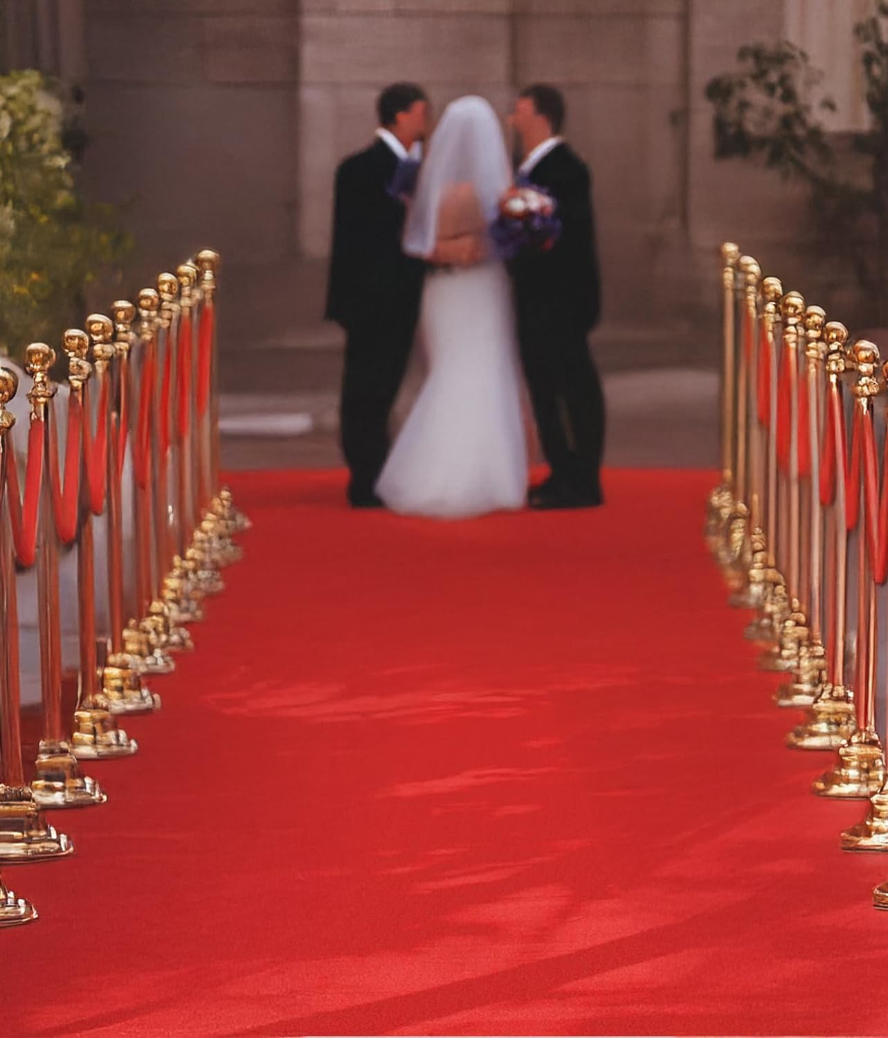 Home Tresor - Passatoia Natalizia Red Carpet VIP Tappeto Rosso Cerimonia Natale Fiere Congressi Moquette in Feltro Runner da Pavimento Corsia Corridoio - Mt. 1 x 10