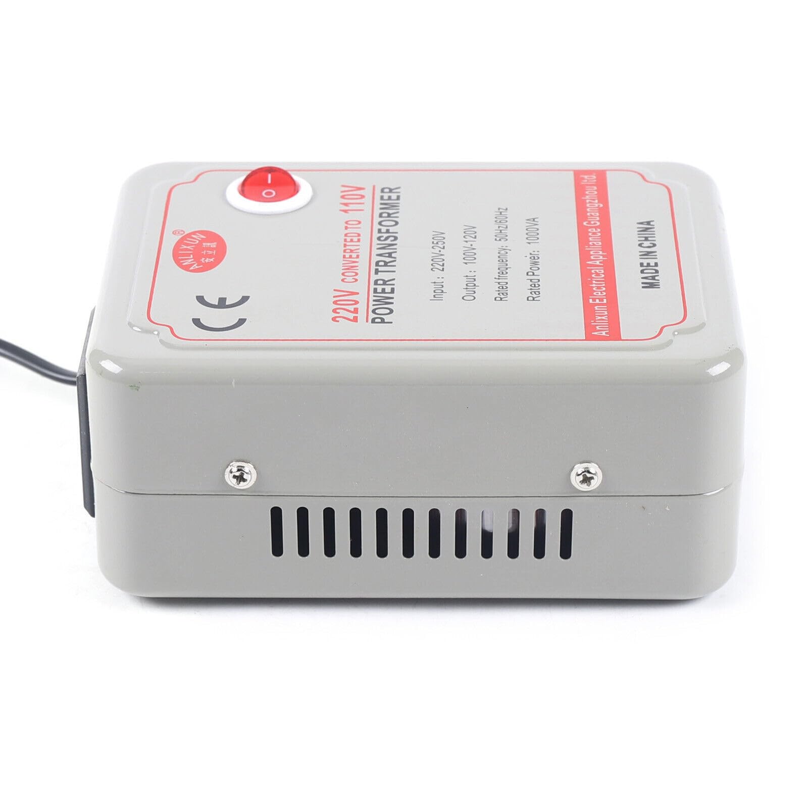 Transformador de voltaje variable potente Convertidor de voltaje Transformador para transformar aparatos eléctricos con un voltaje de 220V-250V en un voltaje de 100-120V.