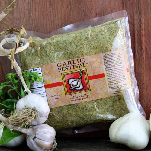 Garlic Festival Garli Ghetti Cheesy Garlic Sprinkle Resealable Flat Pack