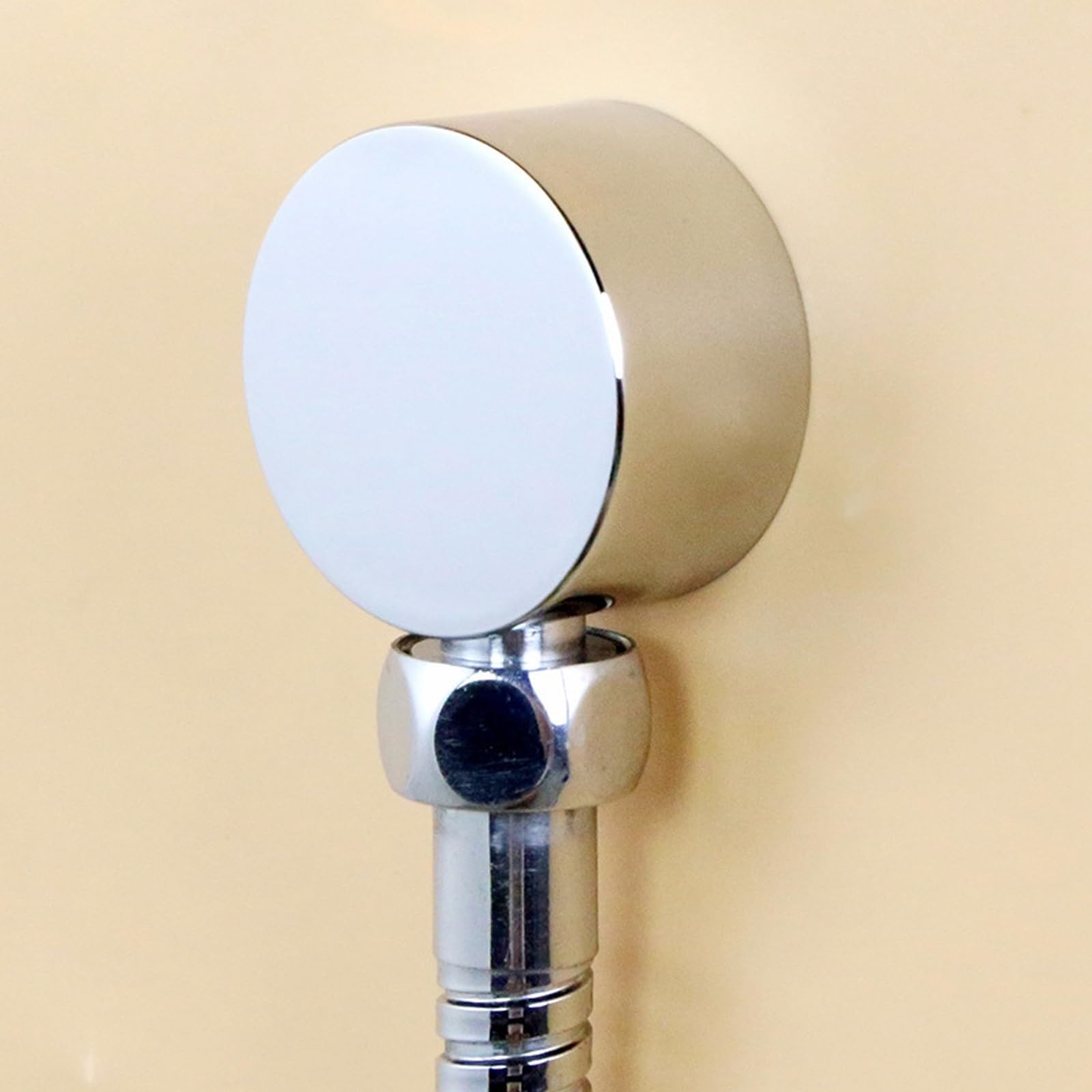 Codo de Conexión Universal de Pared para Ducha de 1/2 Pulgadas - Plateado Redondo