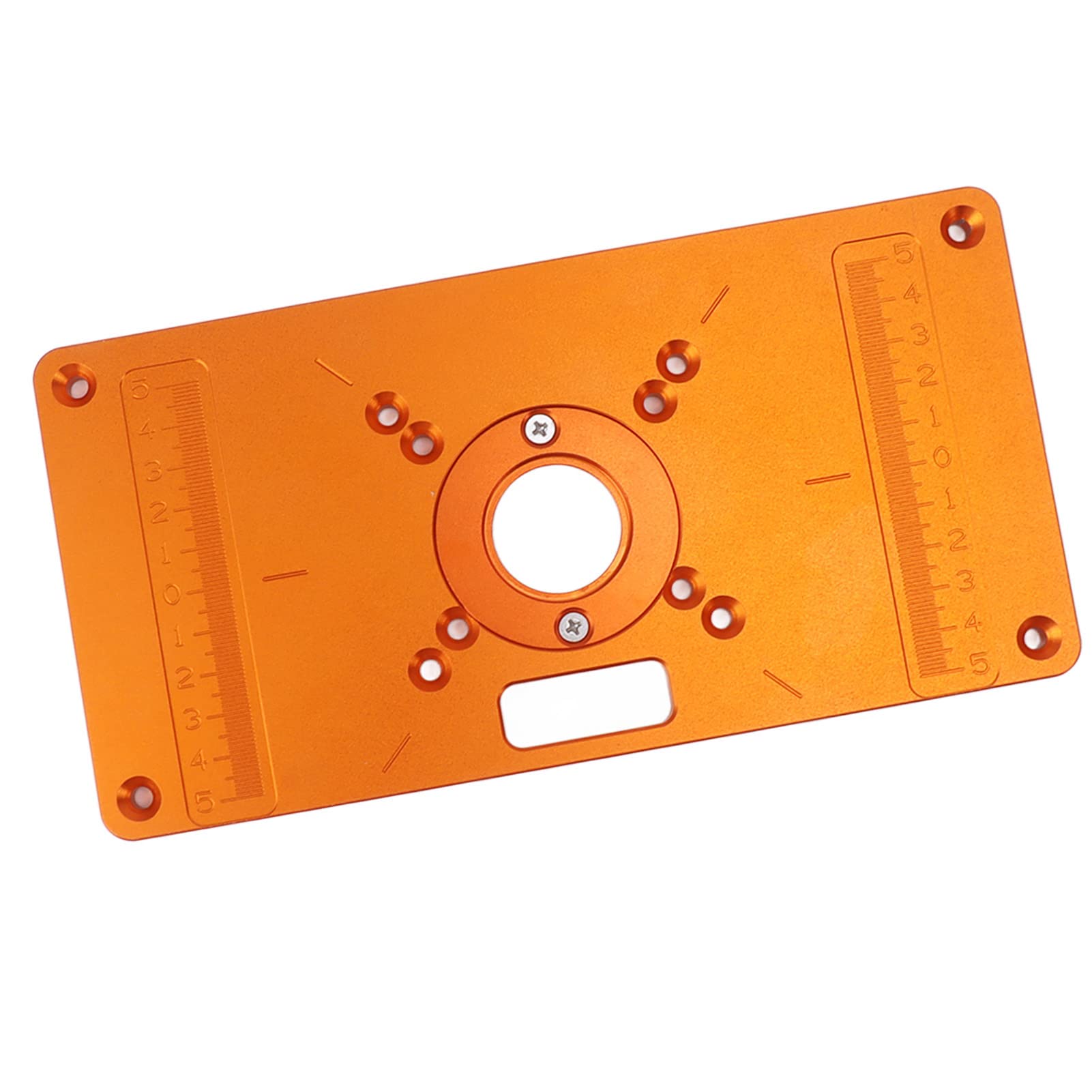 Placa de inserción para mesa de routers, tablero abatible de fresado de madera en aleación de aluminio, panel abatible para máquina de rebajado duradero con 15 accesorios para el