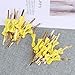 Hemoton Sealing Ties Tie Bow 100pcs Yellow Baking Packing Ribbon Candy Bag Packing Festive Elegant