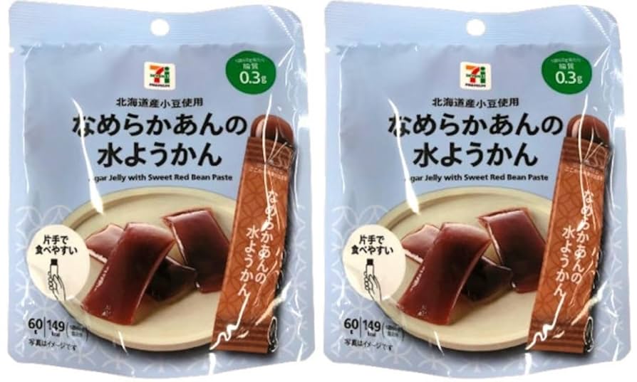 Amazon | セブンイレブン なめらかあんの水ようかん 15g×4本入り