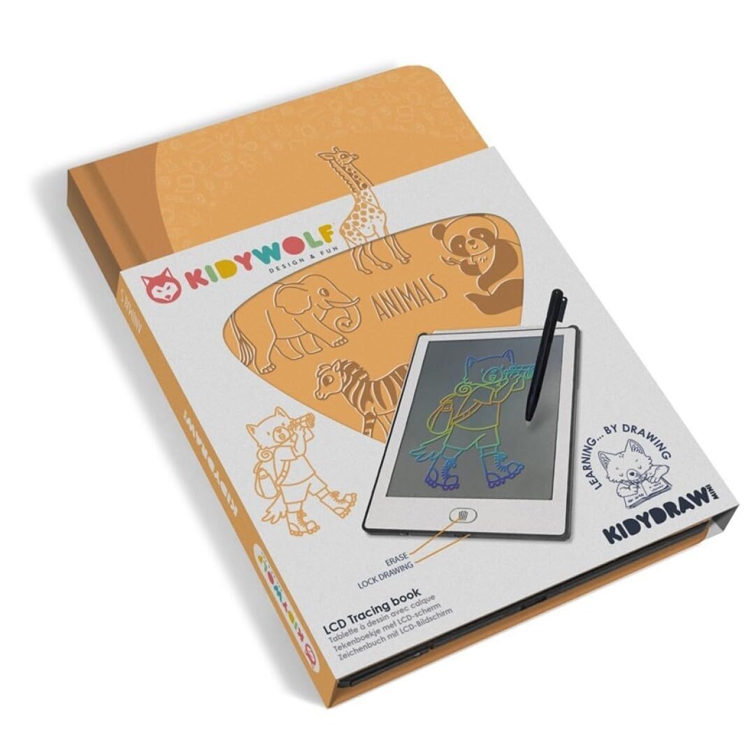 Kidywolf Kidydraw Animals Mini Tavoletta da disegno