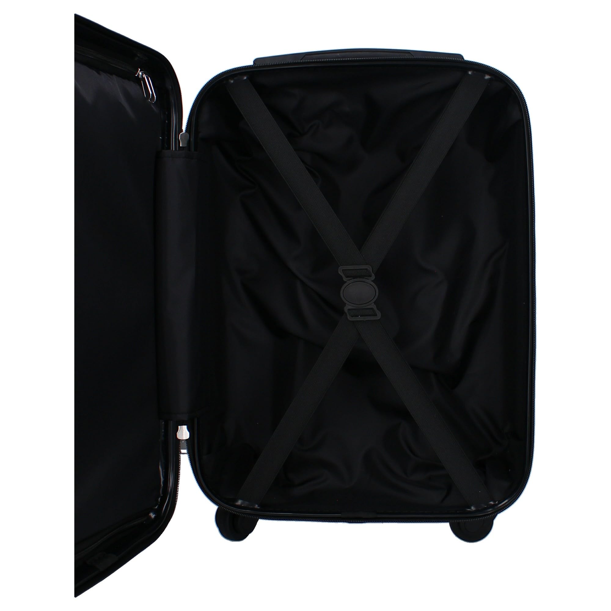 Vadobag STITCH e ANGEL - Valigia rigida in ABS Trolley da Viaggio per Bambini - 4 Ruote - Maniglia Estensibile - 46x33x21cm - Capacità 31 Litri - Colore Rosa