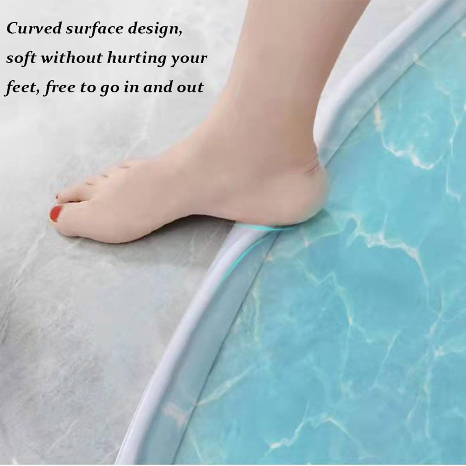Protection anti-éclaboussures flexible pour douche et baignoire | Bande étanche en silicone pour meubles de salle de bain aucune porte nécessaire, design facile à installer
