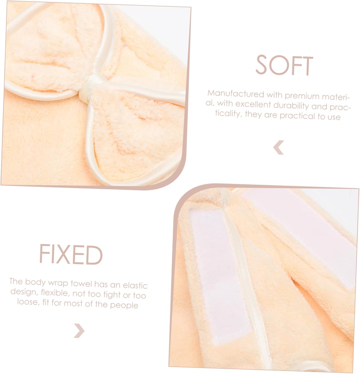 STOBAZA Comfortable Bath Towel Wrap Set for Women Soft Spa Hair Towel Headband Shower Hat Bathrobe Wrap for Home Salon Sauna Makeup Facial Care