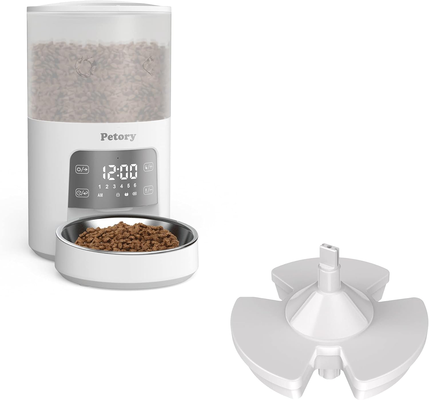 Petory Timed Automatic Cat Feeders 4L Cat Dry Food