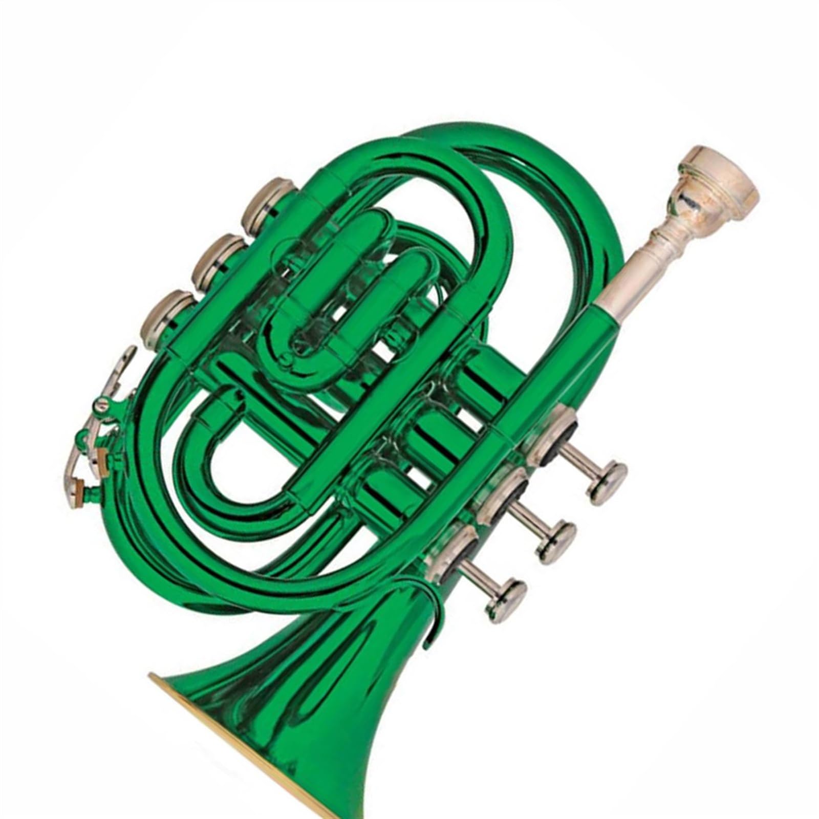 Standard Trąbka Ton Bb Trąbka Kieszonkowa Mosiądz Stal Nierdzewna Profesjonalna Kieszonkowa Trąbka Instrument Muzyczny