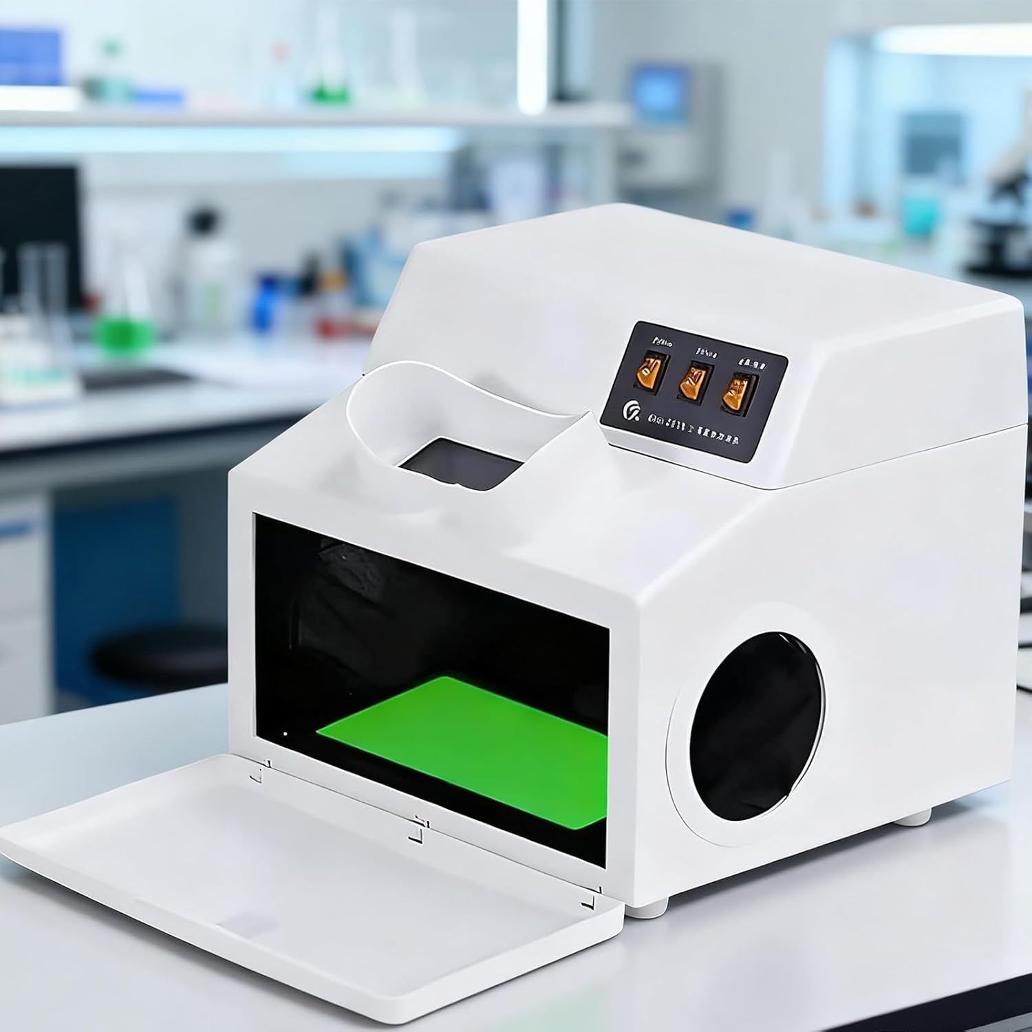 Szafka z analizatorem ultrafioletowym z okienkiem obserwacyjnym do laboratoryjnego wykrywania fluorescencji i testowania UV
