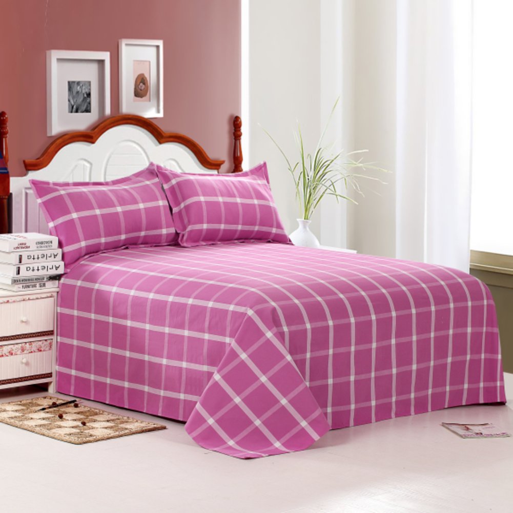 Drap de coton épais de qualité supérieure et tissage serré pour lit double en taille 250x250cm
