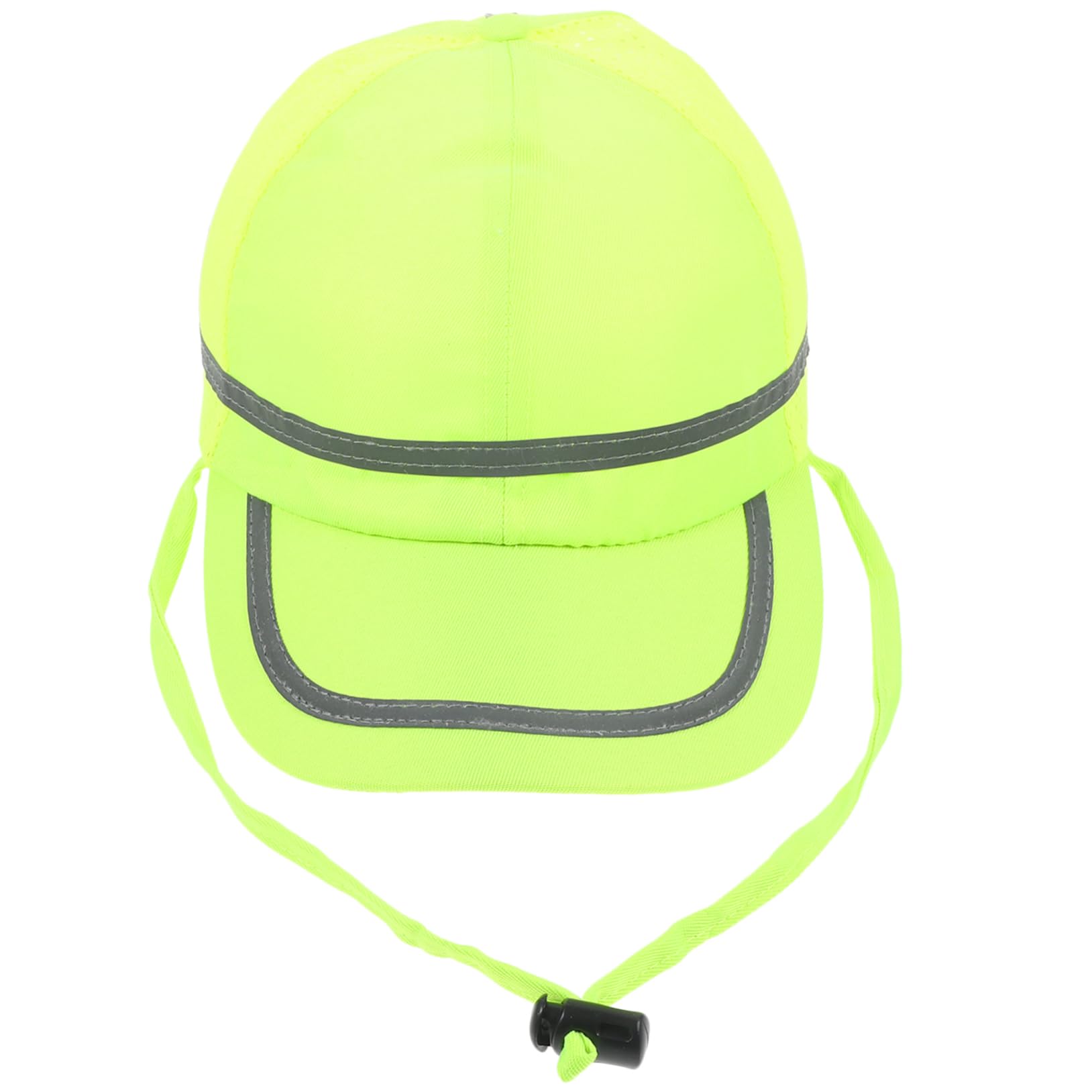 Casco de Seguridad Reflectante Amarillo Tiras Reflectantes y Protección Solar, Plástico Resistente para Trabajo Industrial y Uso al Aire Libre