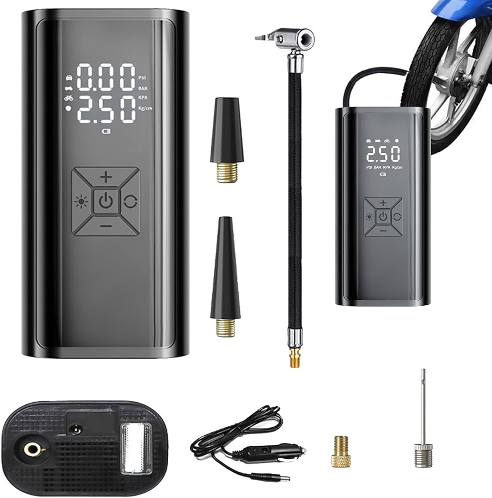 ★タイヤポンプ 車 150PSI タイヤインフレータ エアコンプレッサー 空気圧 Amazon | 車用エアーポンプタイヤインフレーター、150PSI