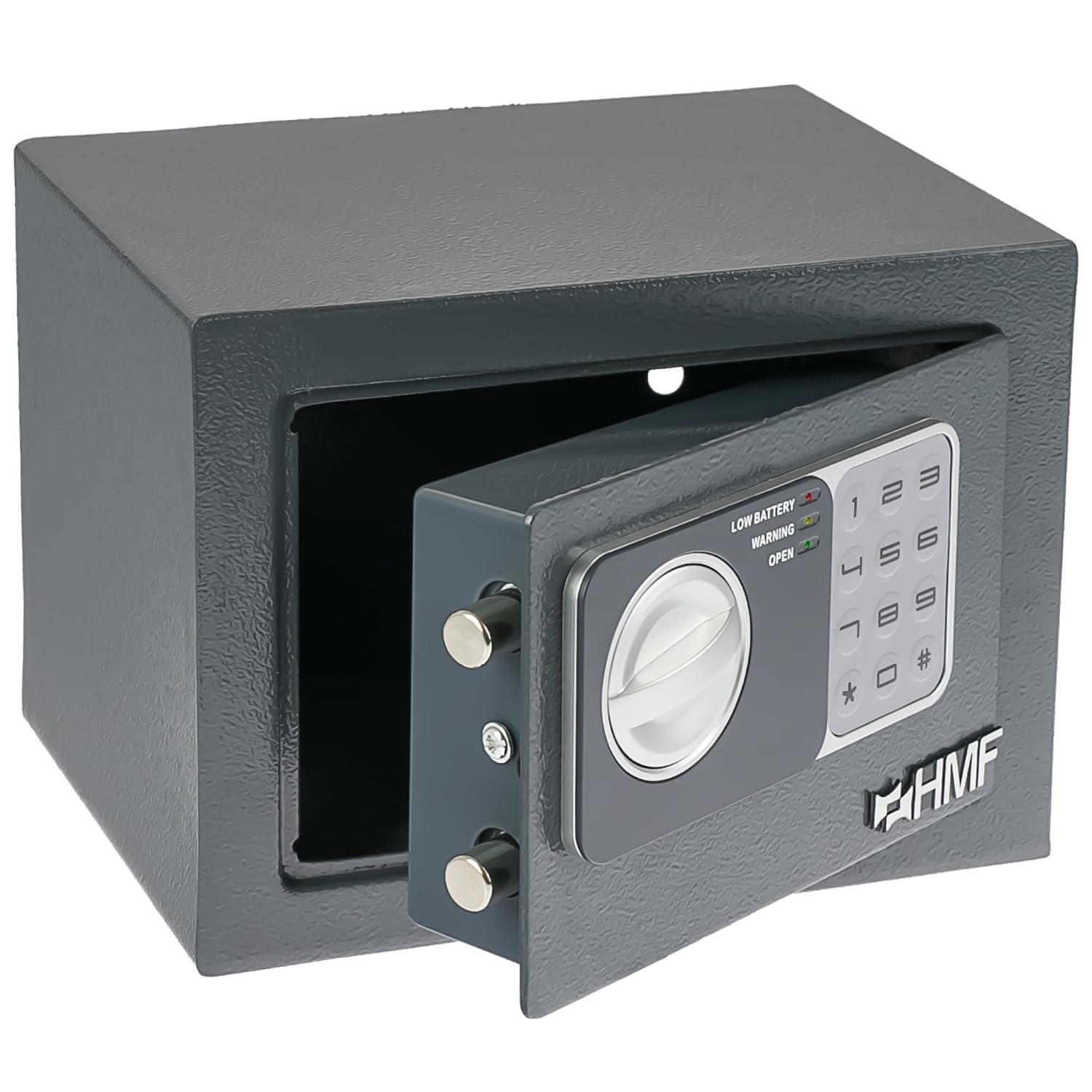 HMF 46126-11 Safe Tresor klein mit Zahlenschloss, Anthrazit, 23 x 17 x 17 cm