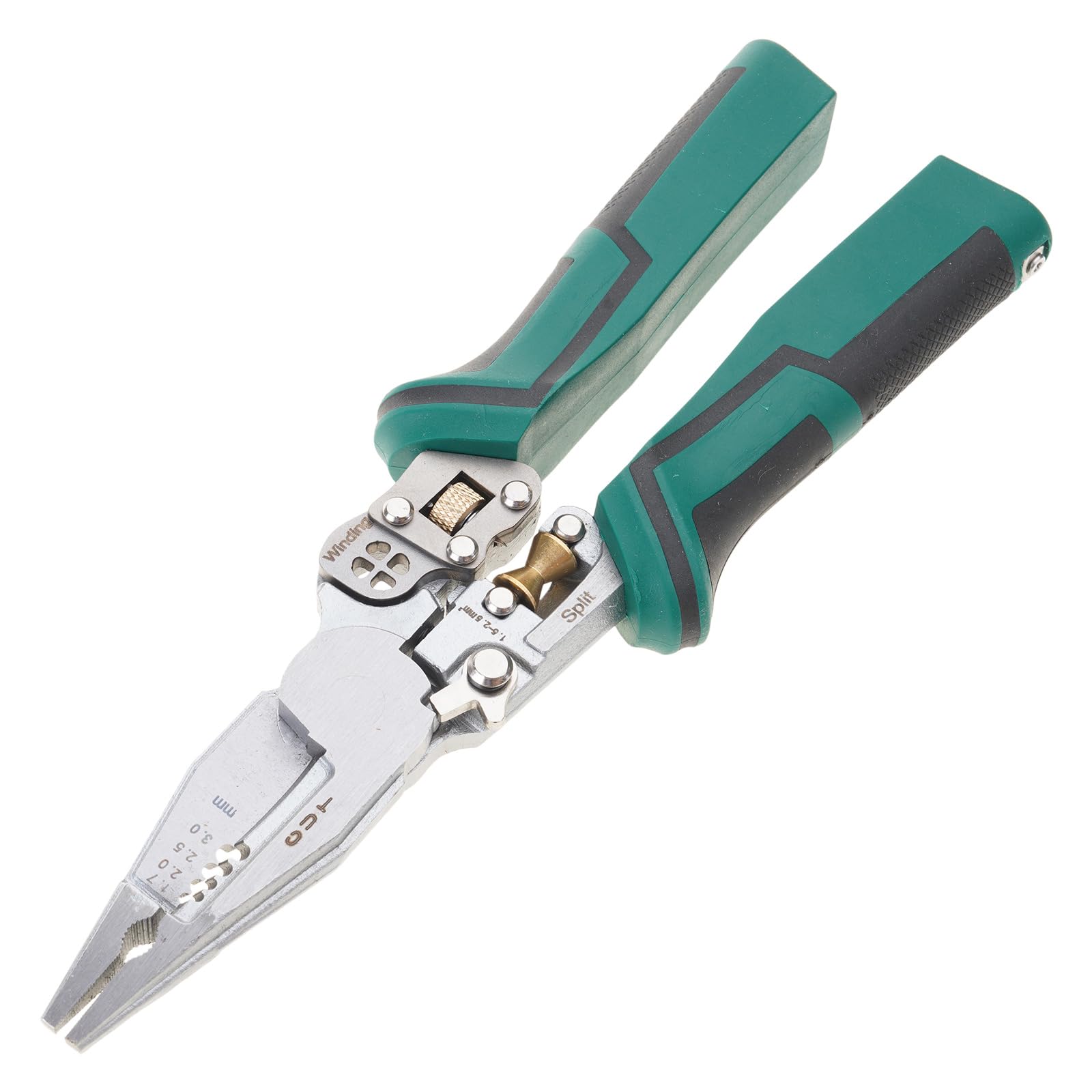 Wire Stripper Wire Stripping Tool with Electricity Tester Cable Cutter with Plier Crimper Splitting Stripper Electrical Tool