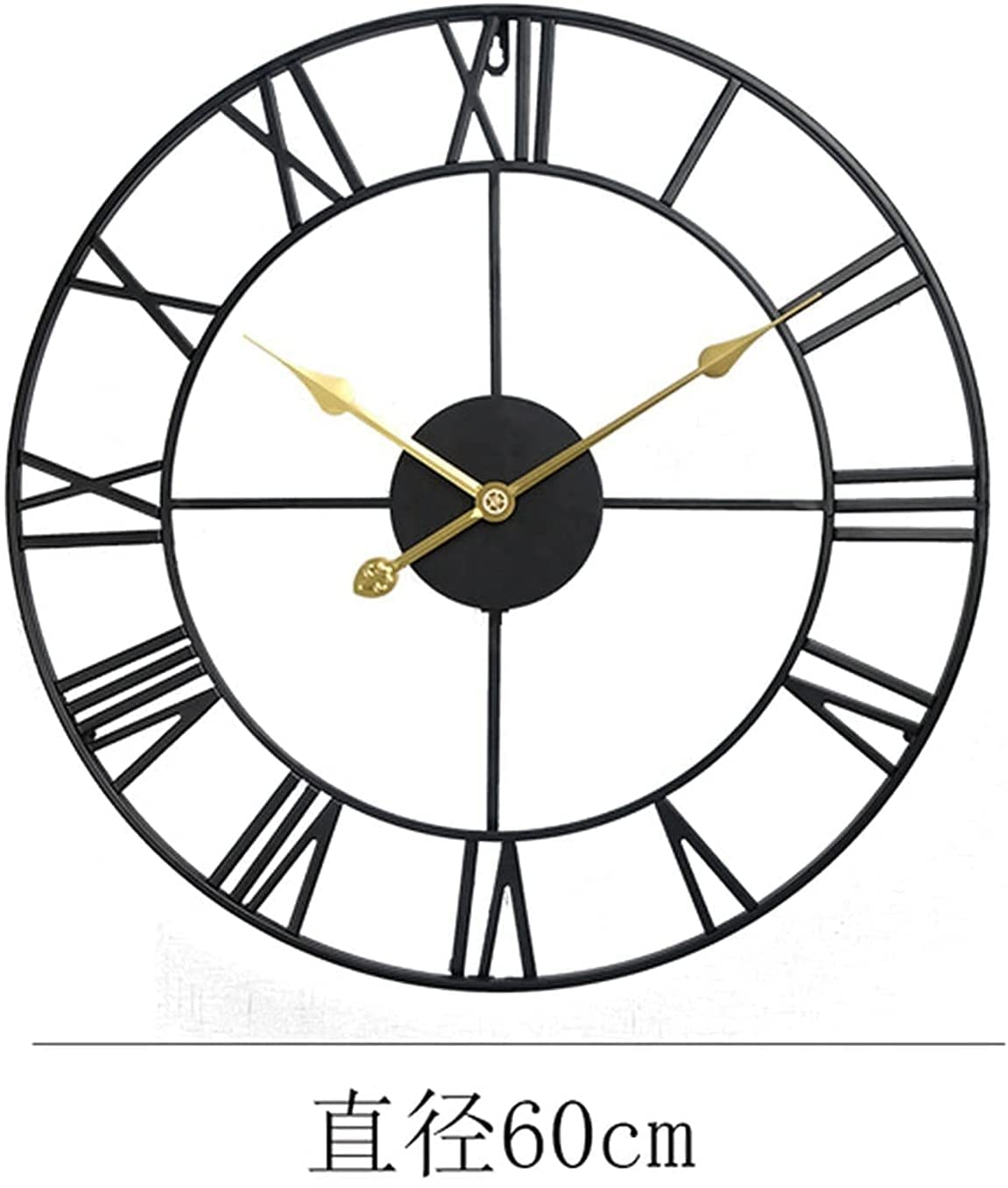 XJBTBA Orologio da Parete da Giardino Esterno, Orologio da Parete Silenzioso Senza ticchettio per Soggiorno e Ufficio Domestico, Orologio da Parete Rotondo Senza ticchettio e di Facile Lettura,