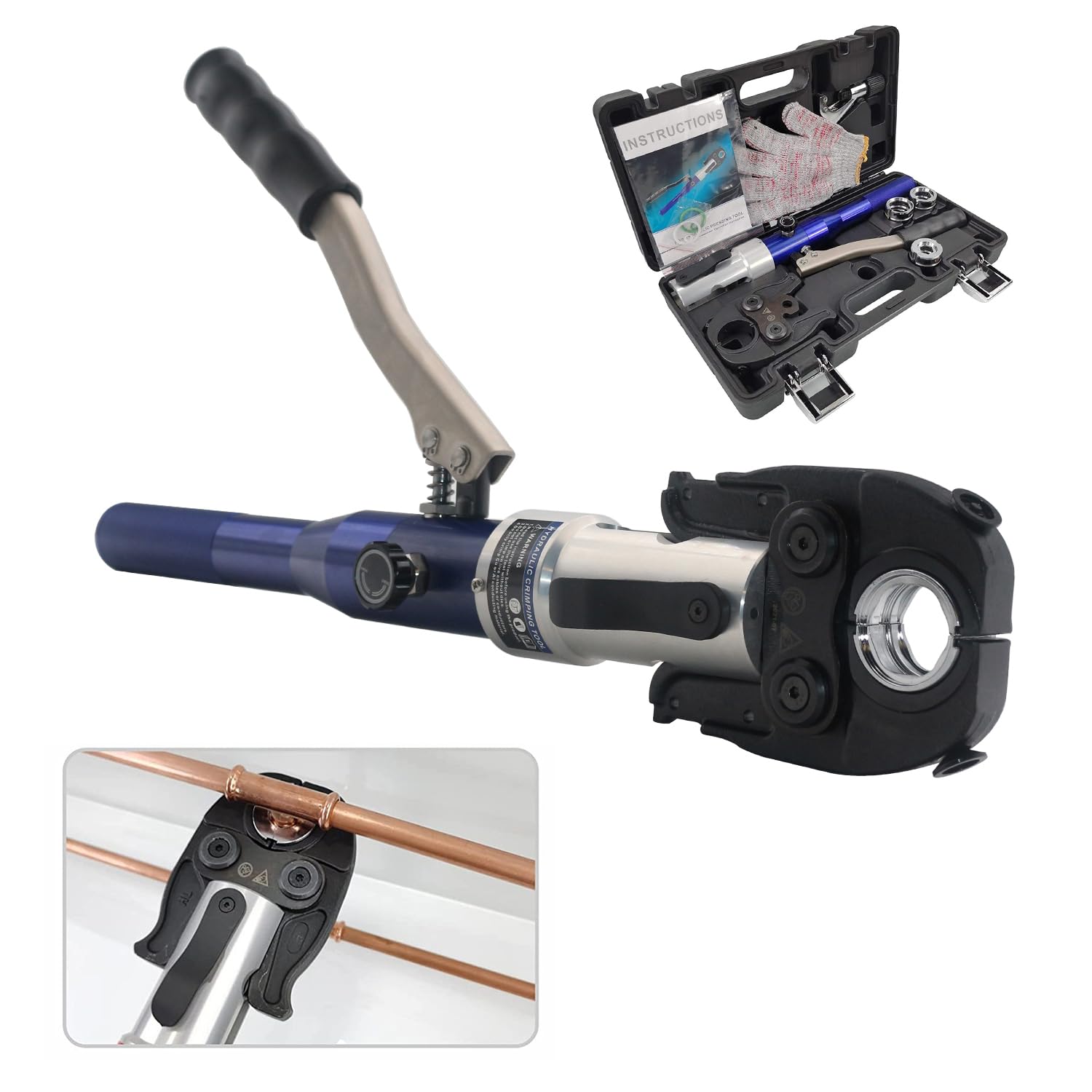 Copper Pipe Press Tool Copper Tube Crimping Tool Propress Tool for Viega ProPress Copper Fittings (HTM-1950)