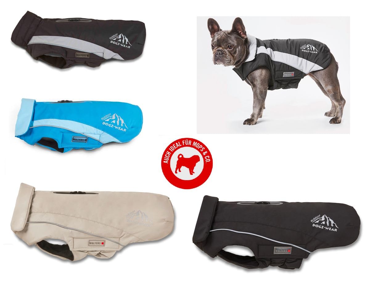 Wolters Skijacke Dogz Wear für Mops & Co., Größe:48 cm, Farbe:Taupe