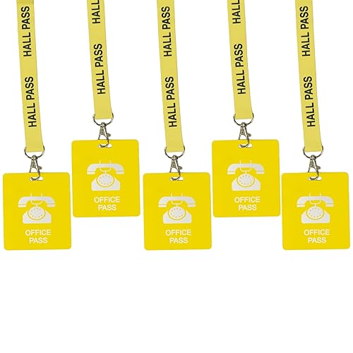 Cordones para pasillos de pasillo con pases de tarjeta, juego de pases de aula escolar irrompibles para padres maestros (pasillo, baño, biblioteca,