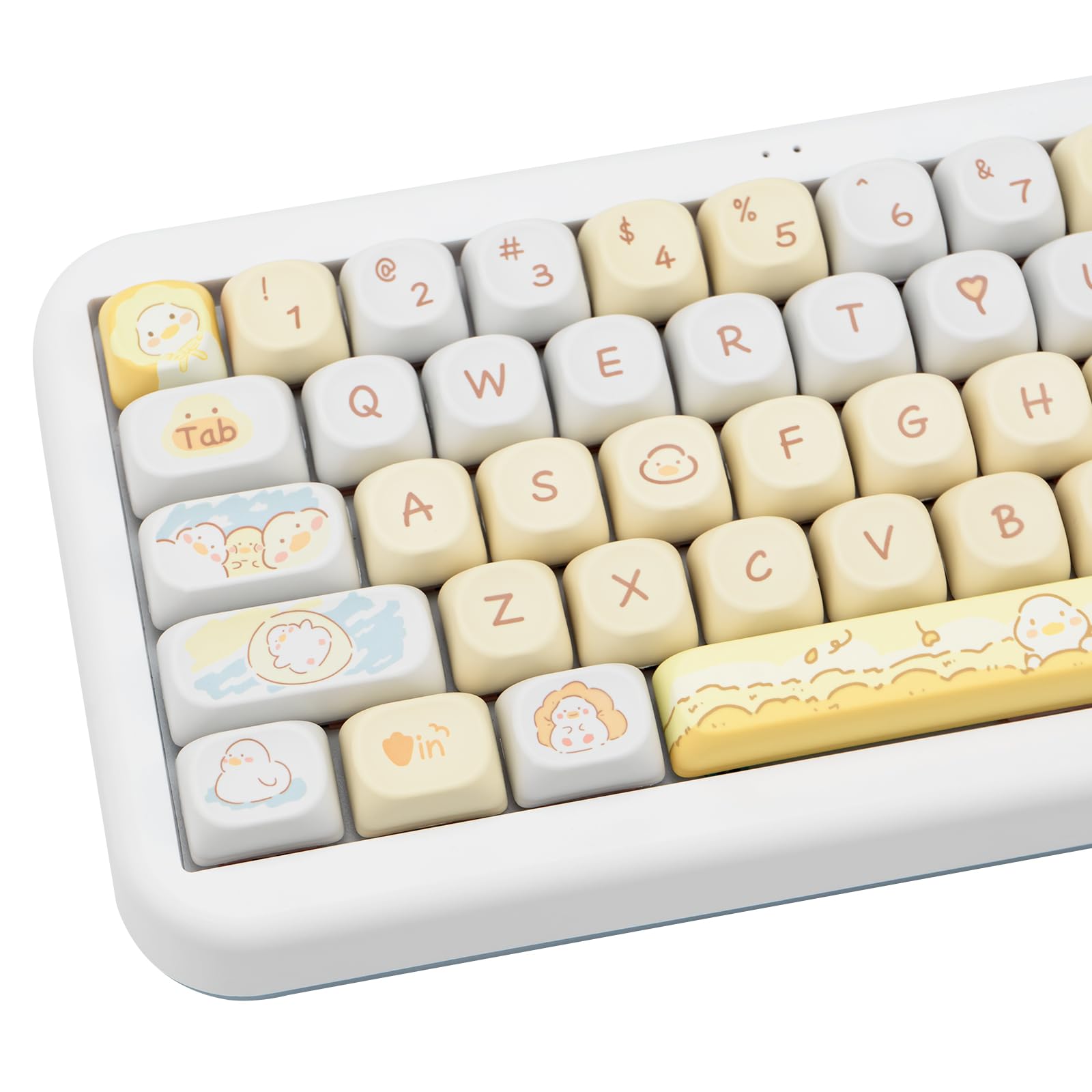 Amazon.com: COOMICKEY 132 Key PBT Keycap Set, MOA Profile