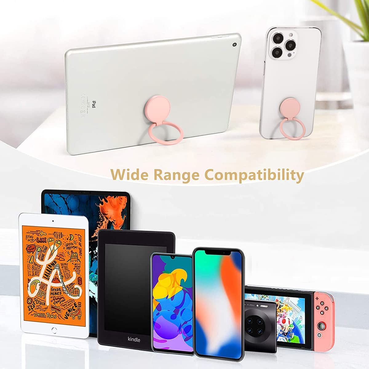 Anello Porta Cellulare Metallico - Girevole 360&deg; Per IPhone, Samsung E Altri