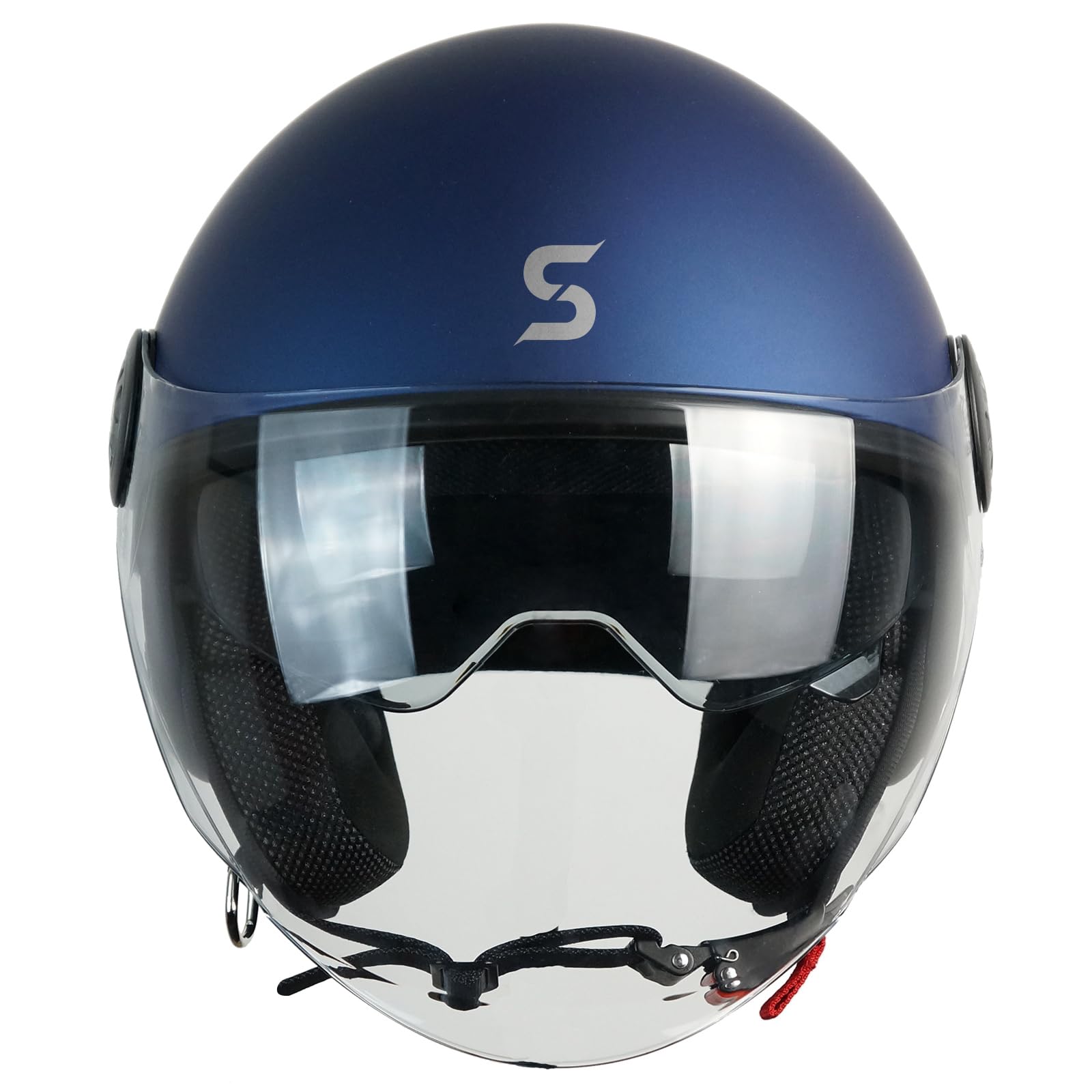 SKA-P Casque Demi Jet 1SHA Zen Mono Bleu 1SHA-ALV-06-B1 Taille S