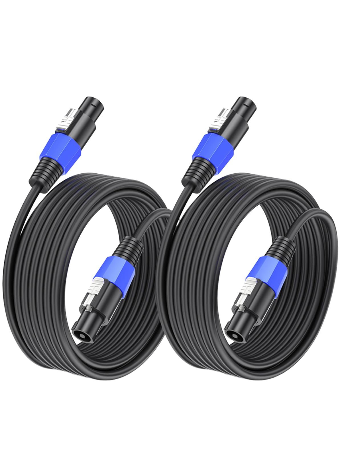 GCTBL 5M 2pack Speakon à Speakon câbles mâle à mâle professionnel DJ/PA amplificateur Audio haut-parleur câble