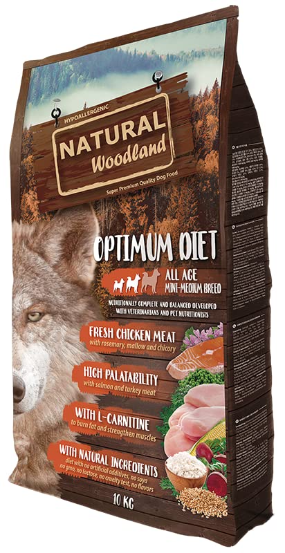 Natural Woodland Optimum Mini & Medium Diet Super Premium Quality Pełna karma dla psów 10 kg