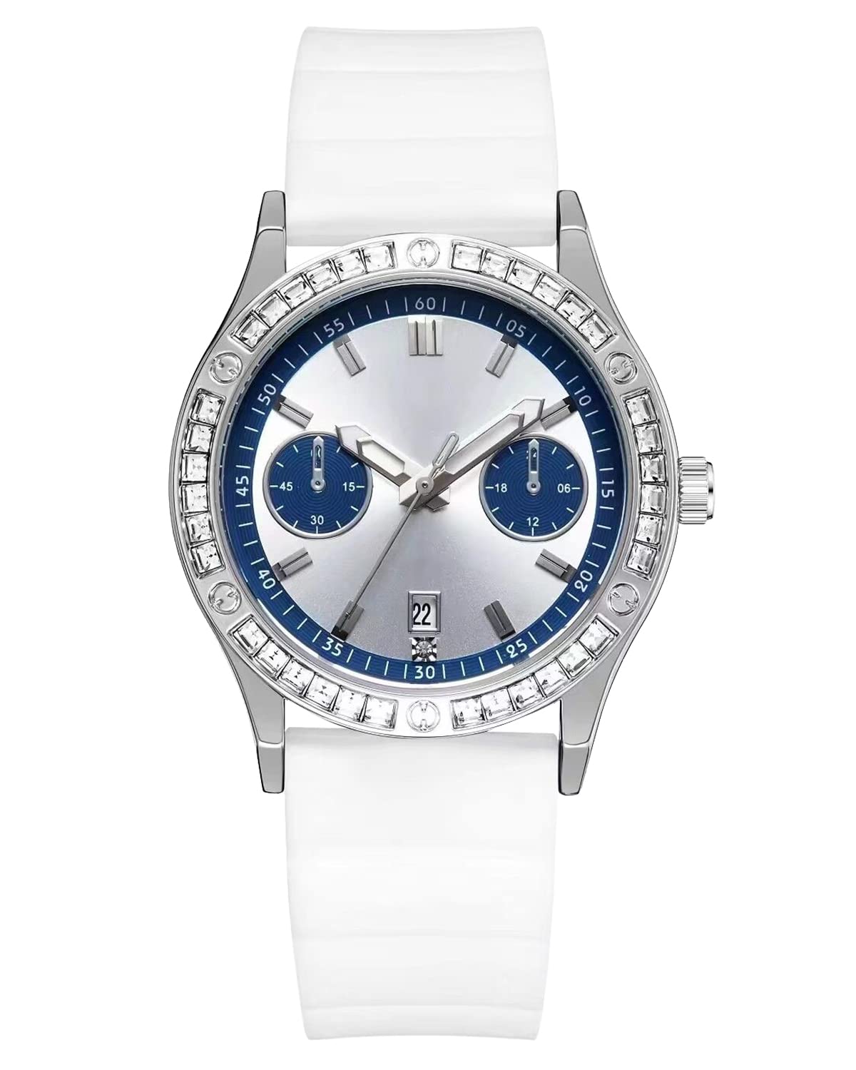 CIVO Orologio Da Donna Al Quarzo Con Cinturino In Silicone – Quadrante Bianco, 32 Mm, Impermeabile, Movimento Giapponese