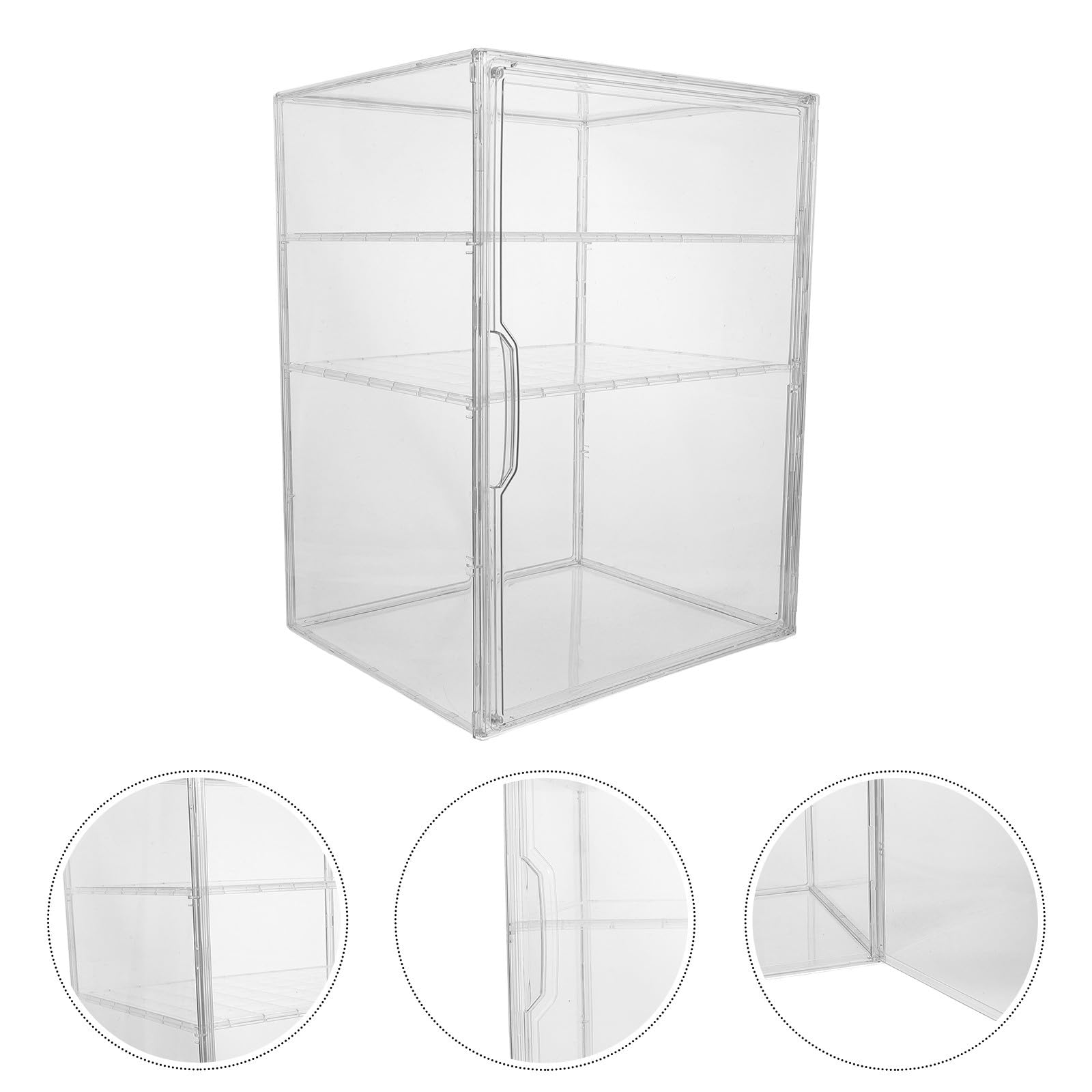 Luxshiny Caja Organizadora Transparente para Biberones y Accesorios de Ñiño con Compartimentos Múltiples para Guardar Chupetes y Extractores de Leche