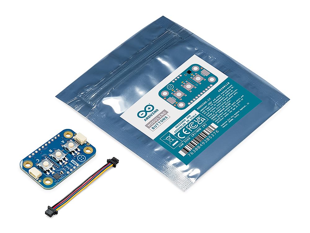 Modulino Environmental Station Bundle – Arduino-kompatibel mit UNO R4 WiFi, inklusive Thermometer, Licht, Pixeln und Tasten
