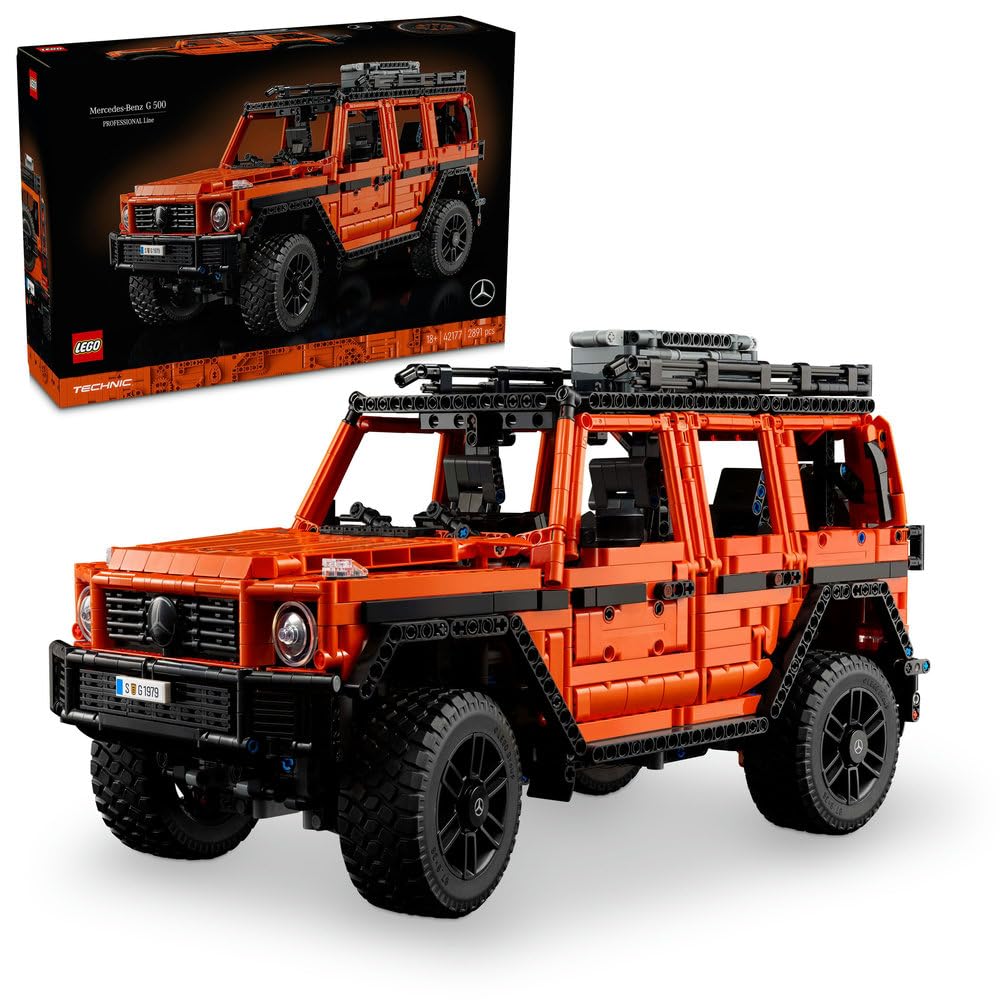 LEGOTechnic Mercedes-Benz G 500 PROFESSIONAL Line Building Set, Model Car Kit for Adults to Build, Collectible 4X4 Off-Road Vehicle, Gift for Men, Women, Him or Her 42177