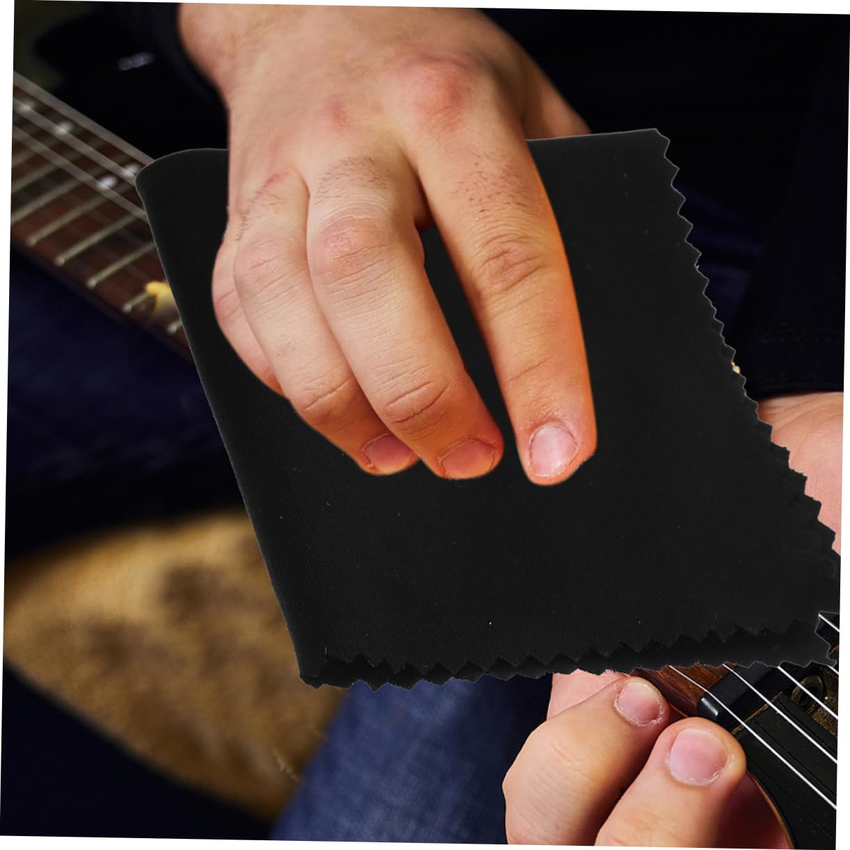 VICASKY 6pcs Reusable Violin Cleaning Cloth Bass Guitar Piano Clarinet Sax Maintenance Cloth Soft Non-damaging Versatile