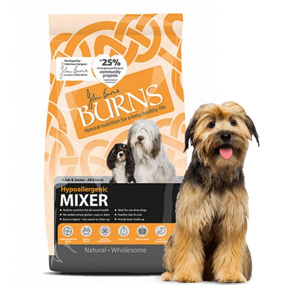 Burns Adult And Senior Hypoallergenic Mixer 2kg Grain Free Dry Dog Food Supplement